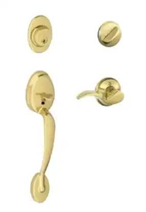 Schlage entry handleset and deadbolt hardware