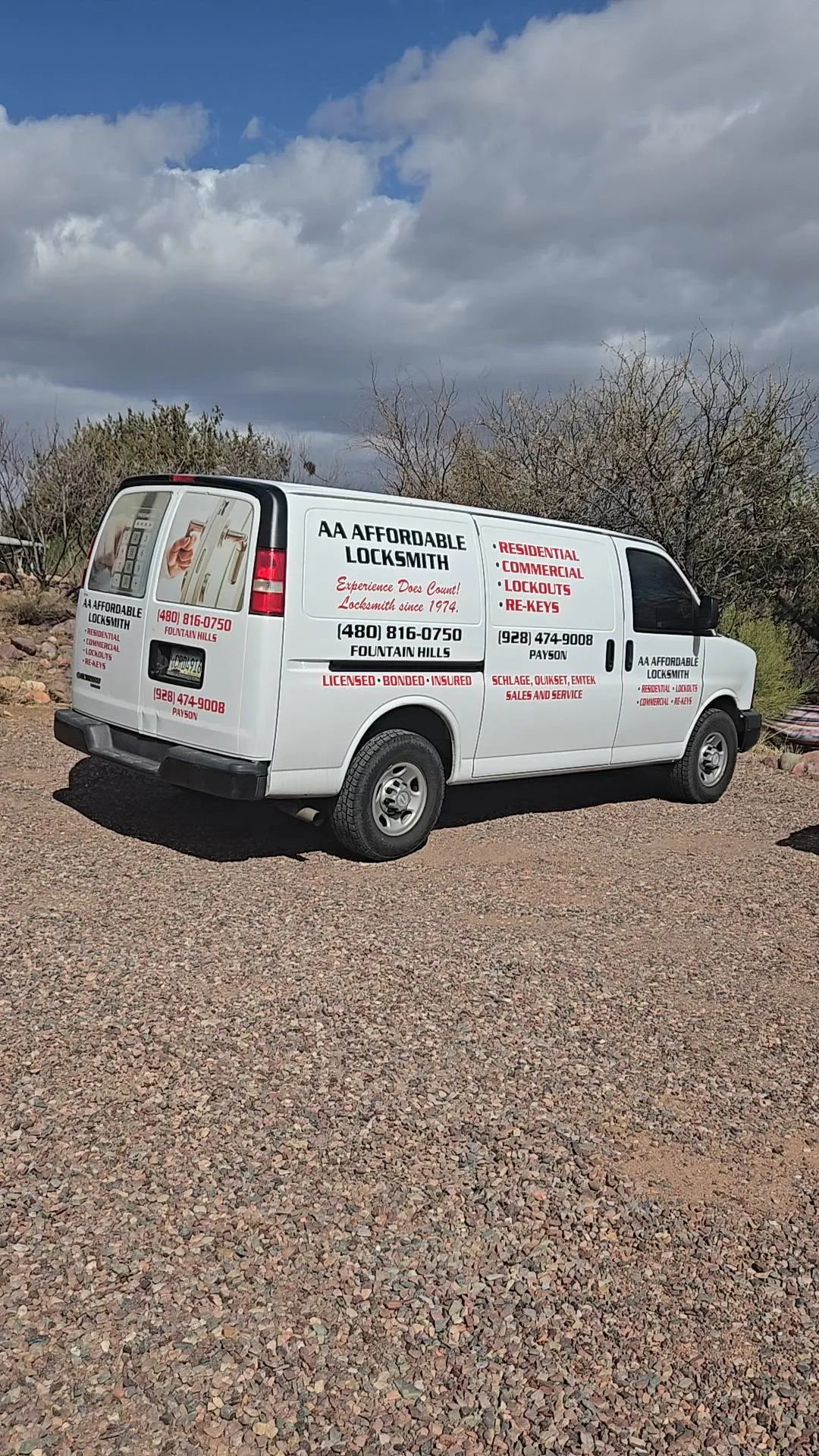 AA Affordable Locksmith mobile service van